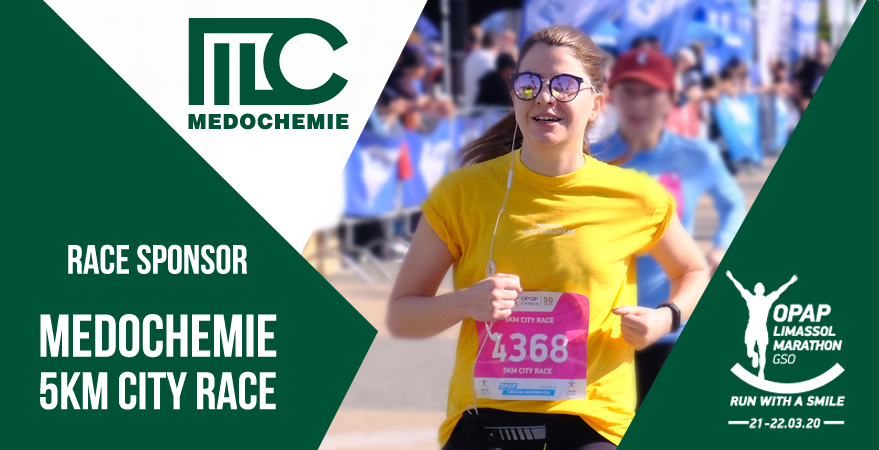 14th OPAP Limassol Marathon Medochemie Sponsor of the 5KM City Race