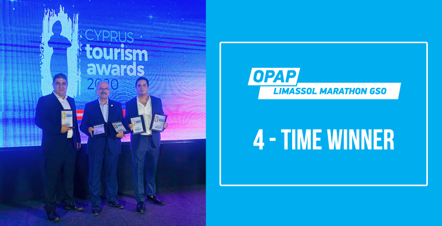 The OPAP Limassol Marathon was the overall winner at the Cyprus Tourism Awards 2020