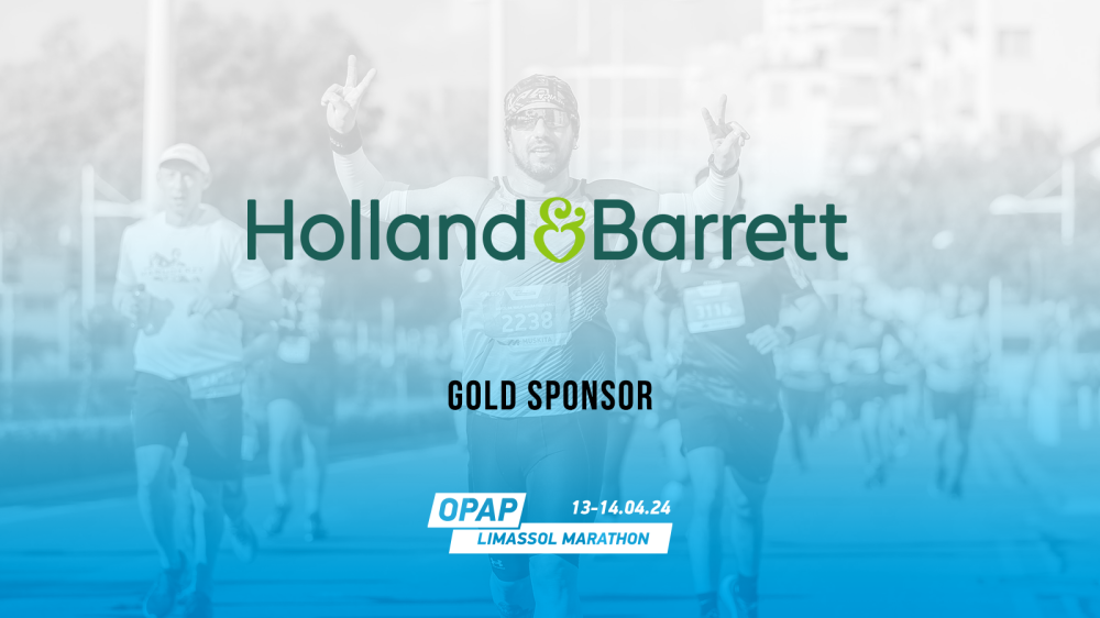 Τα Holland & Barrett Χρυσός Χορηγός στον ΟΠΑΠ Μαραθώνιο Λεμεσού